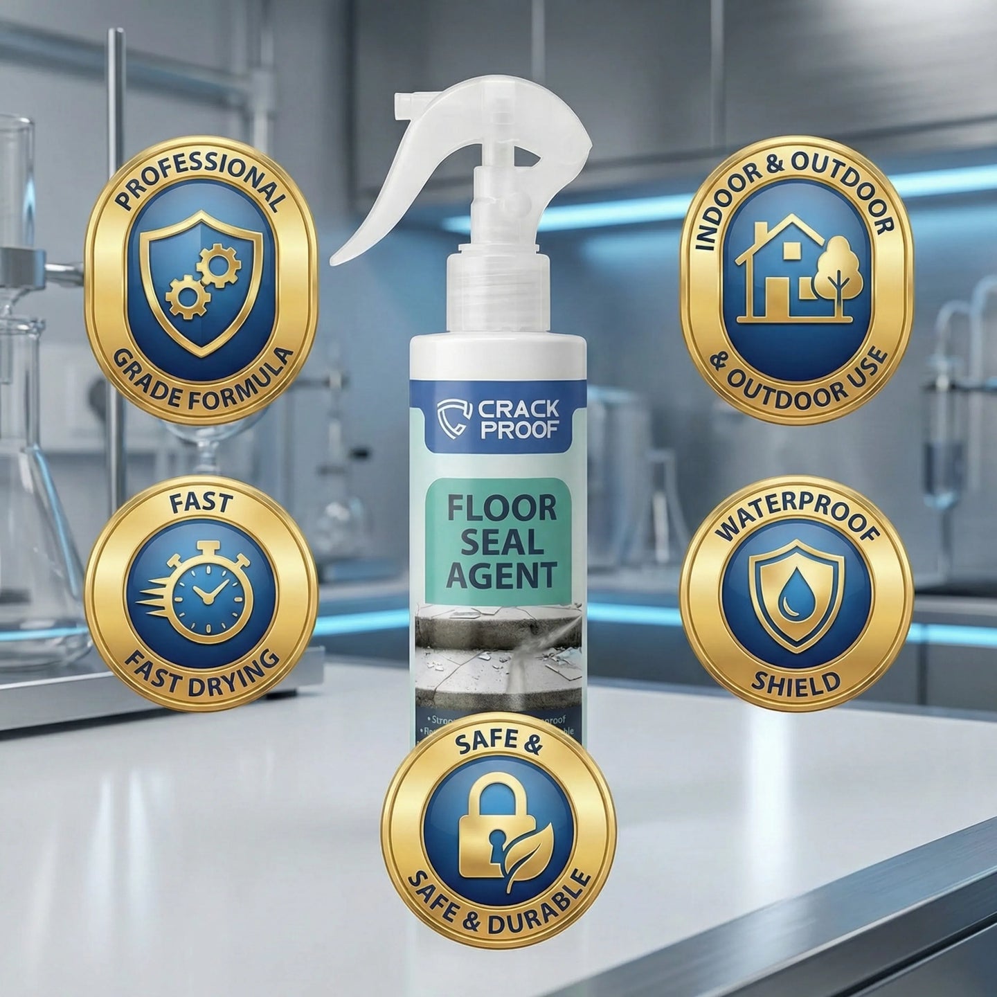 Crack Proof Floor Seal Agent | Waterproof Crack Repair Spray for Floors